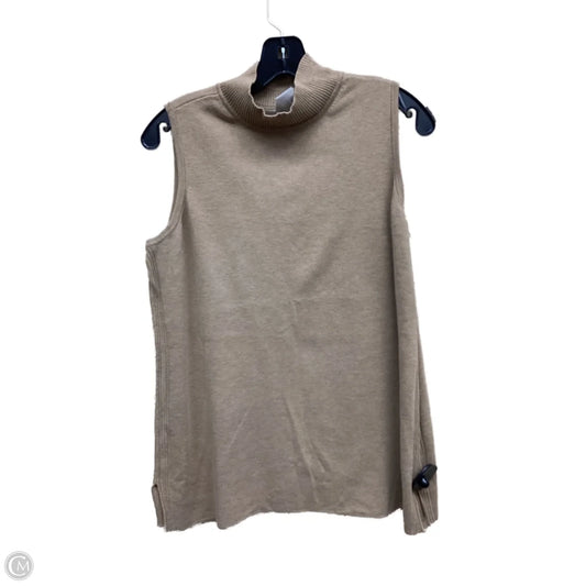 Top Sleeveless By Chicos In Brown, Size: L