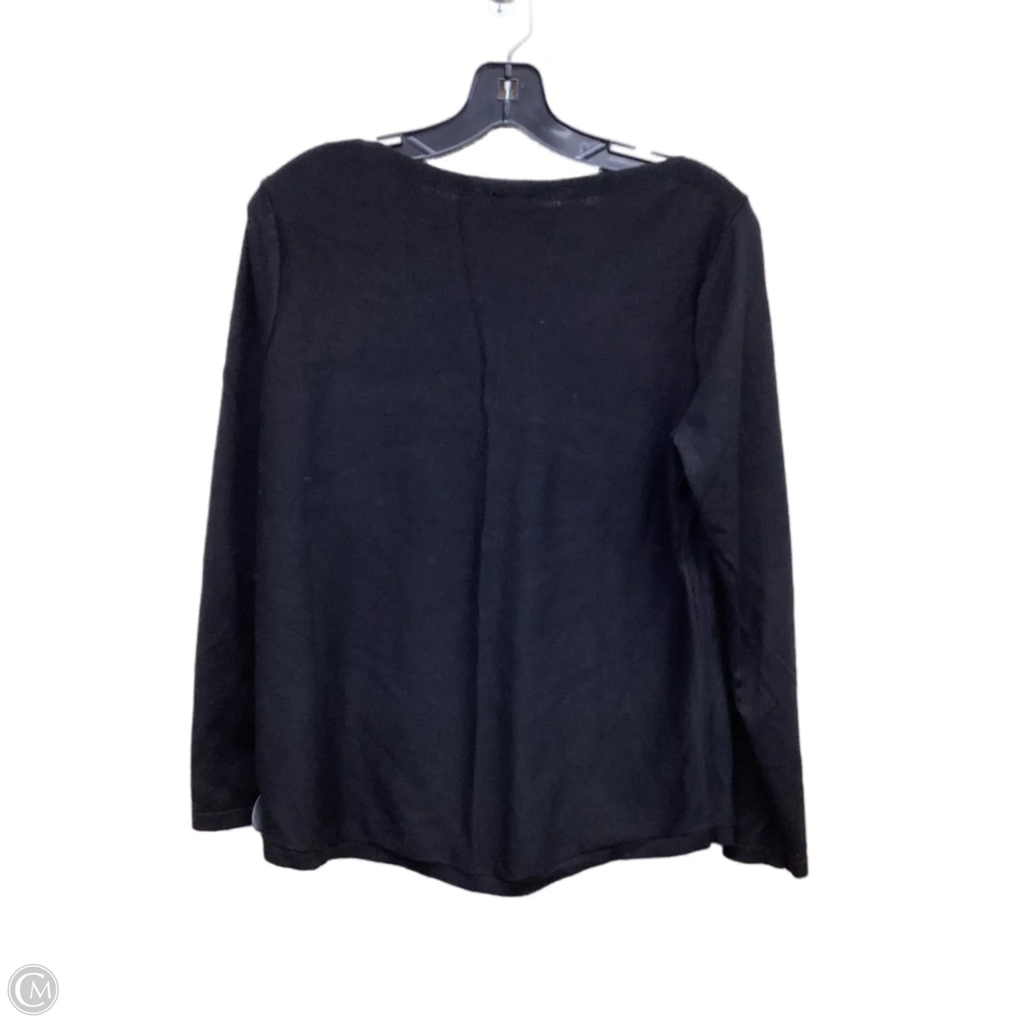 Top Long Sleeve By Chicos In Black, Size: M
