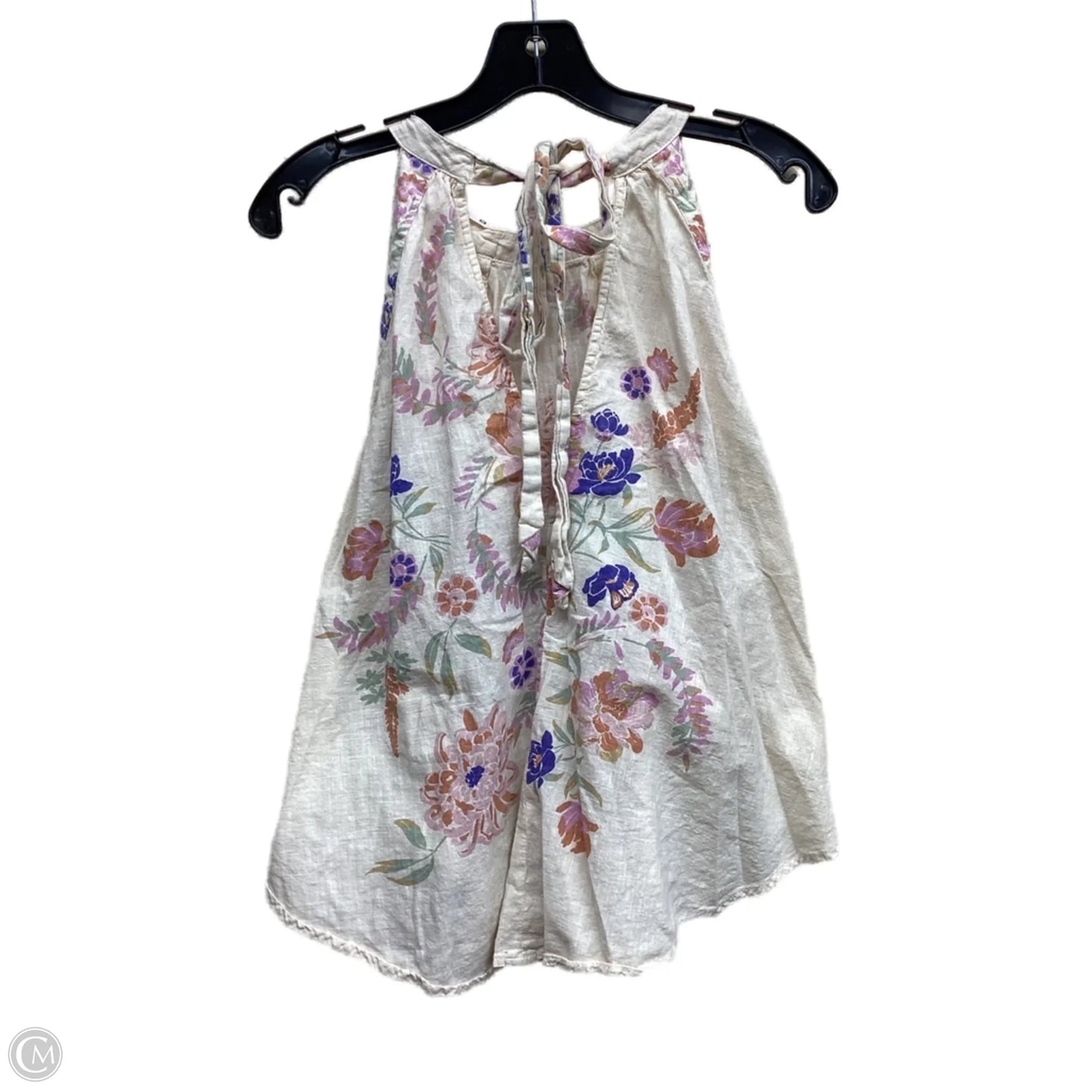 Top Sleeveless By Free People In Floral Print, Size: M
