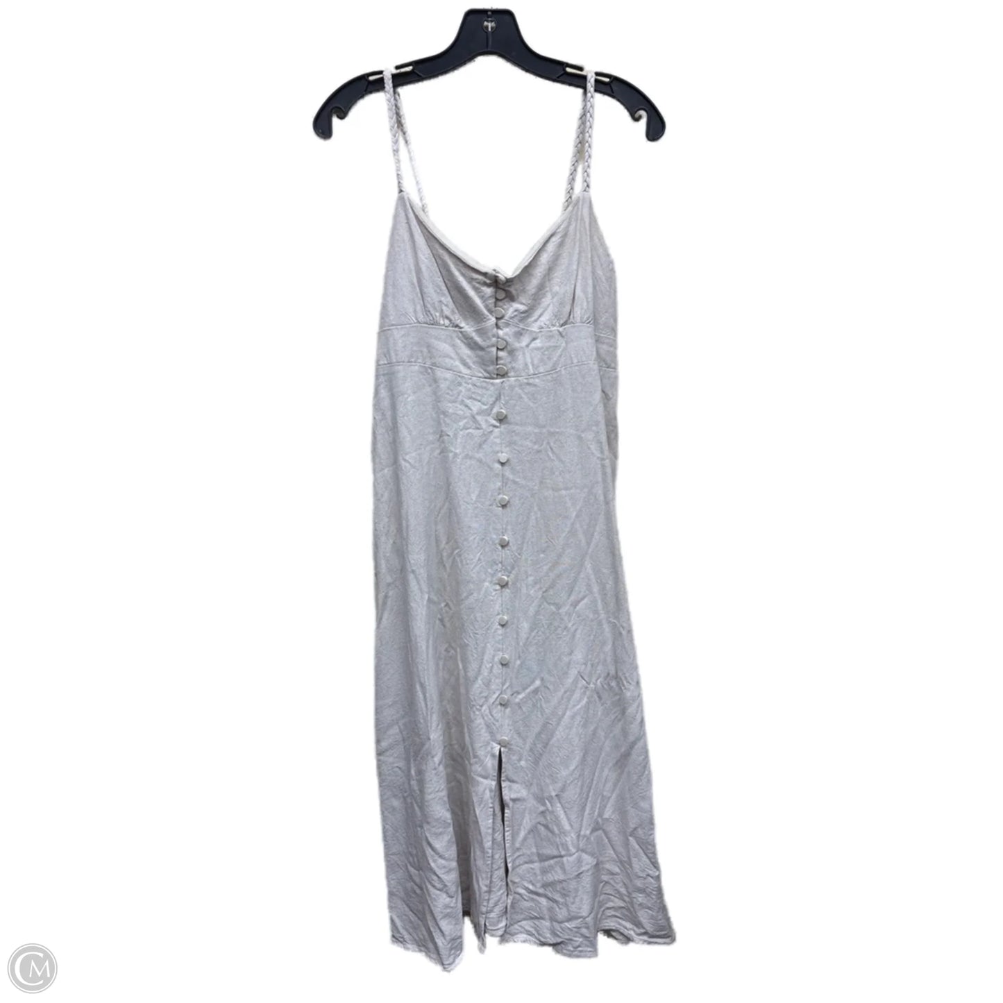 Dress Casual Midi By Monteau In Beige, Size: L