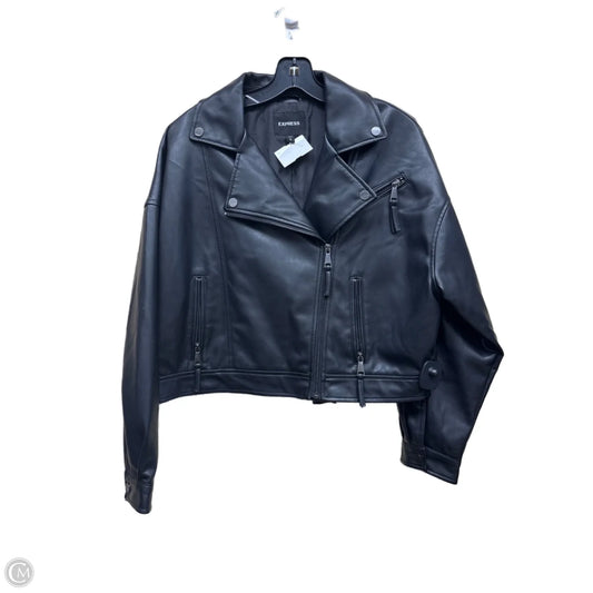 Jacket Moto By Express In Black, Size: M