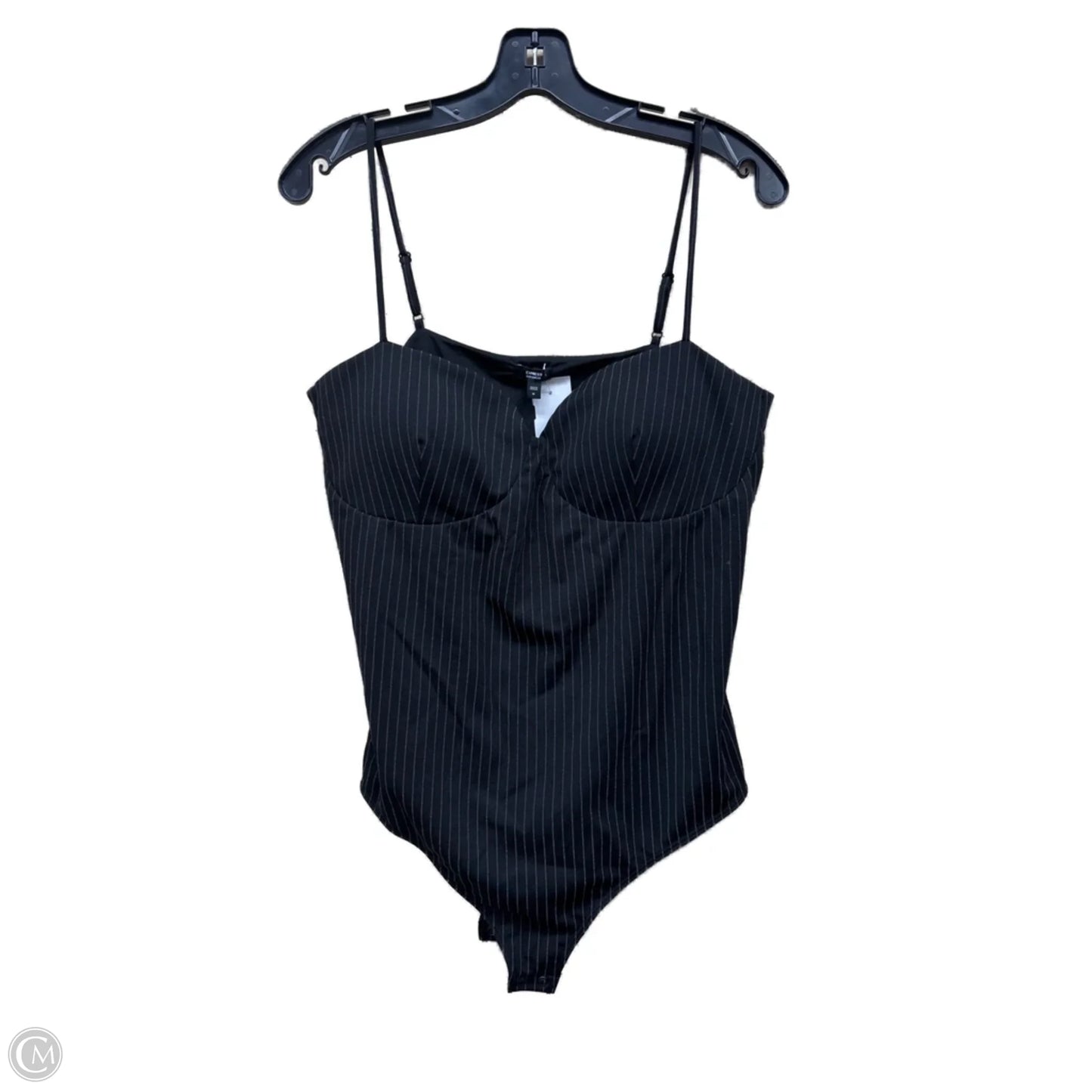 Bodysuit By Express In Striped Pattern, Size: M