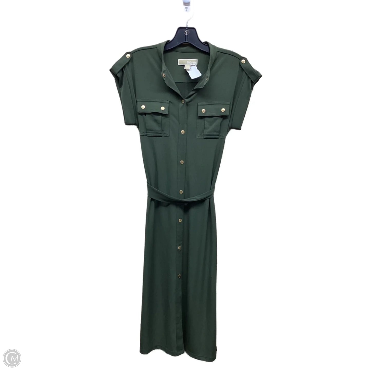 Dress Casual Midi By Michael By Michael Kors In Green, Size: S