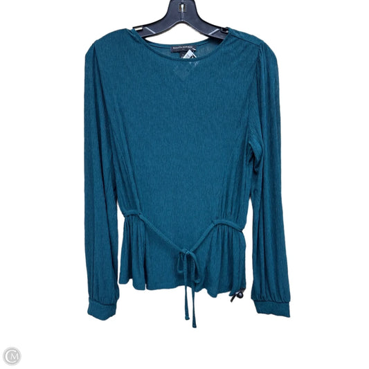 Top Long Sleeve By Banana Republic In Green, Size: S