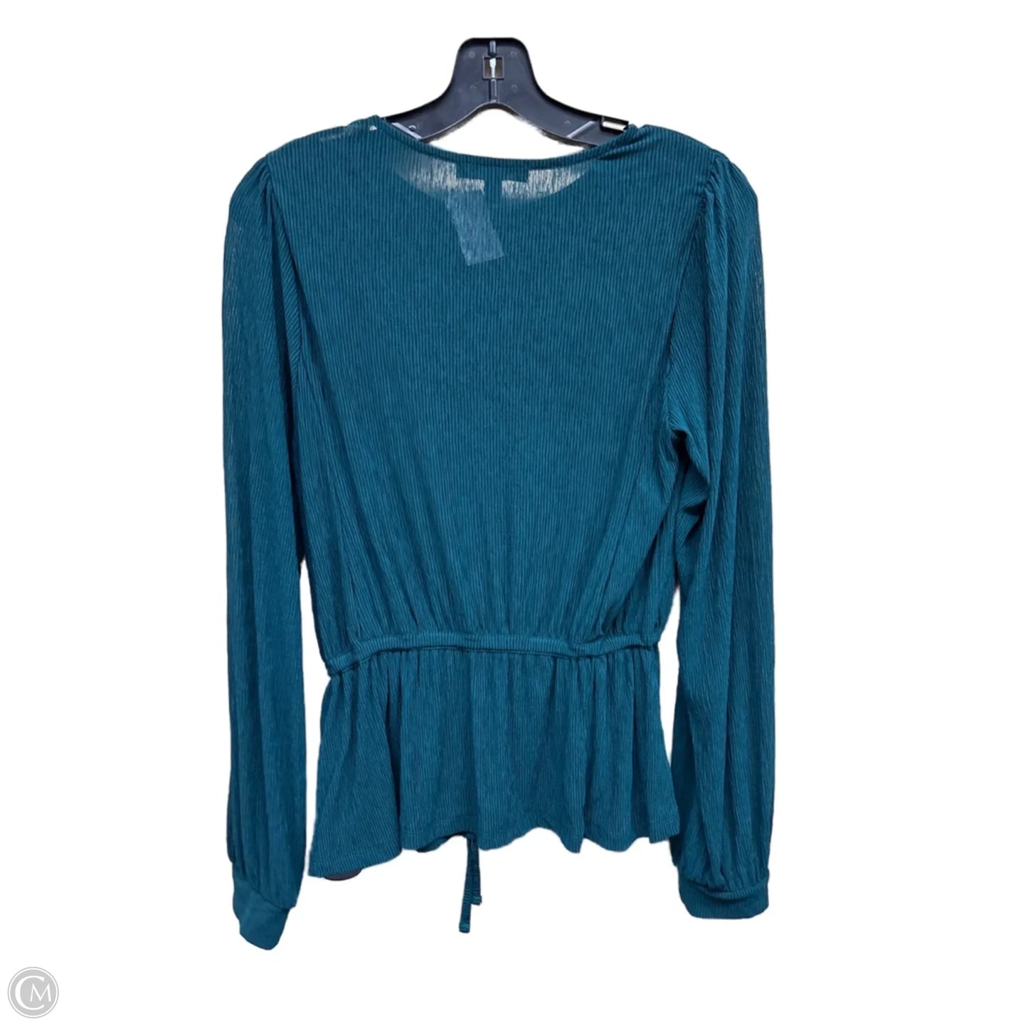 Top Long Sleeve By Banana Republic In Green, Size: S