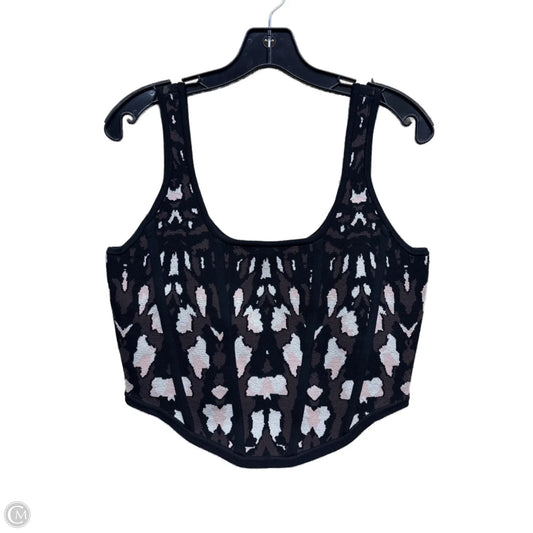 Top Sleeveless By Express In Animal Print, Size: L