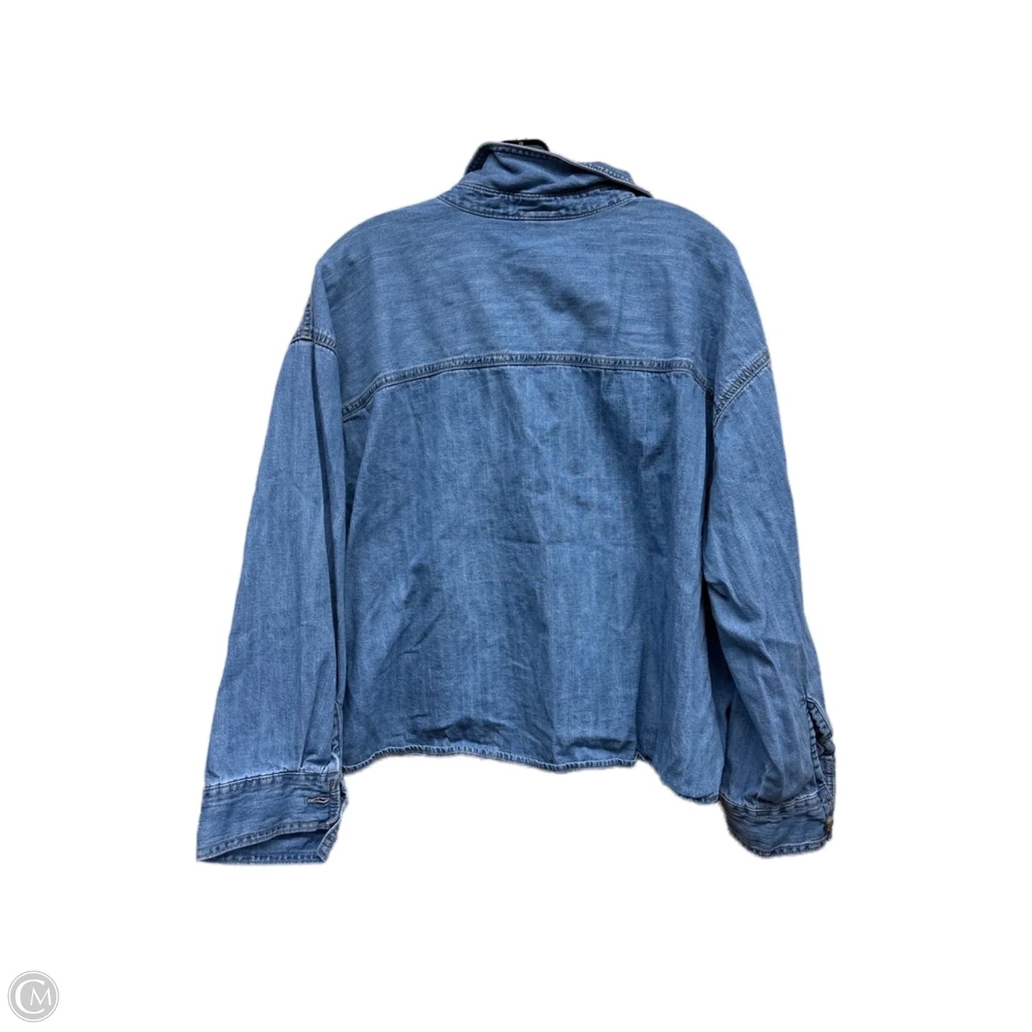 Top Long Sleeve By Old Navy In Blue Denim, Size: 2x