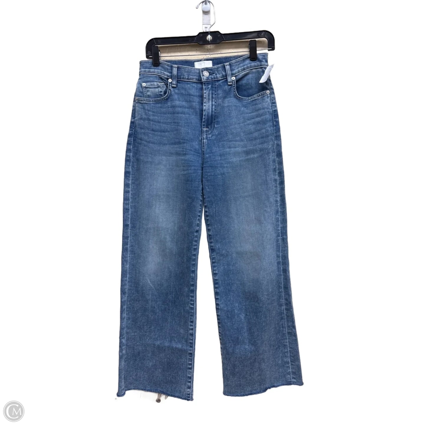 Jeans Wide Leg By 7 For All Mankind In Blue Denim, Size: 2