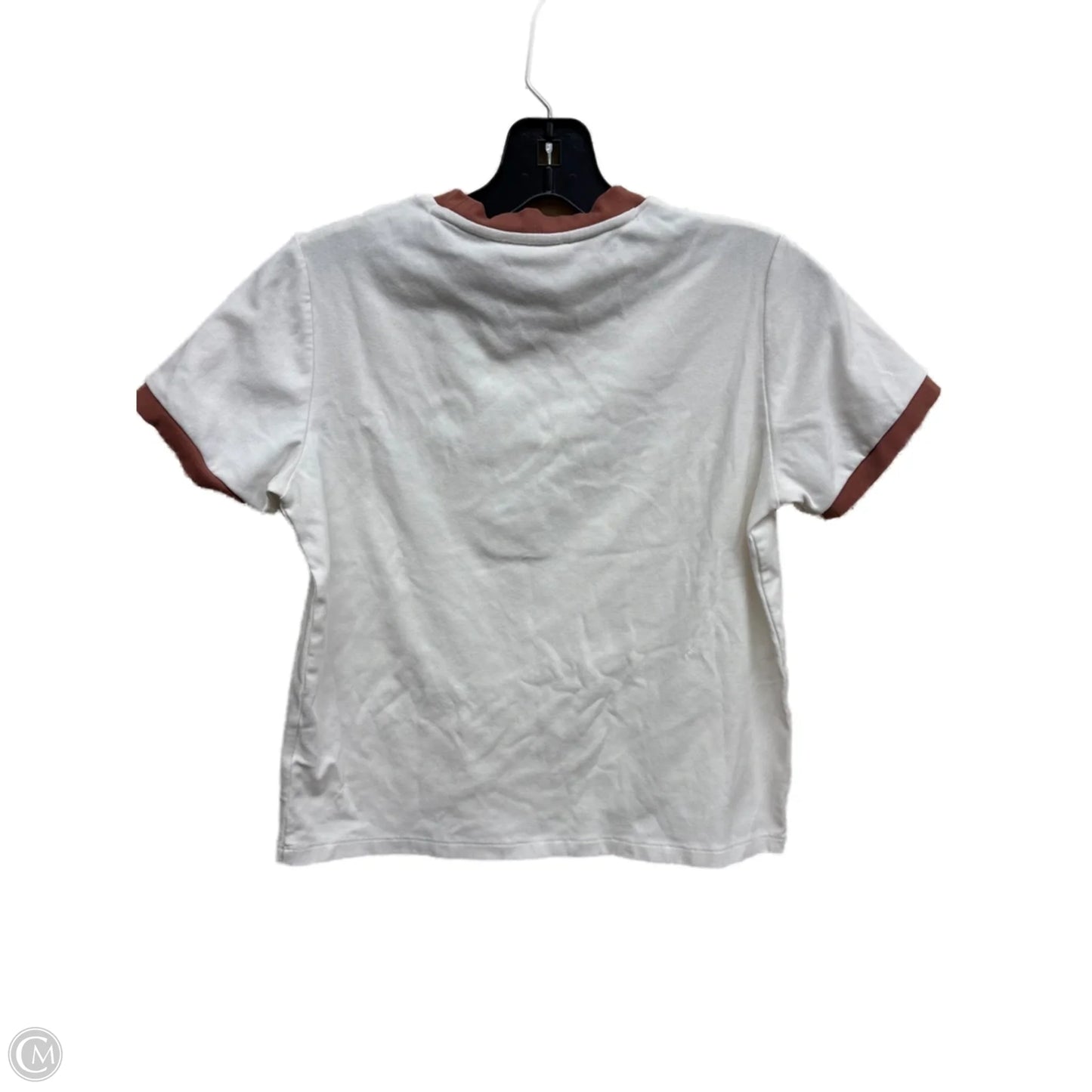 Top Short Sleeve By Bohme In White, Size: S