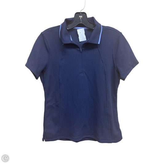 Athletic Top Short Sleeve By Athleta In Blue, Size: S
