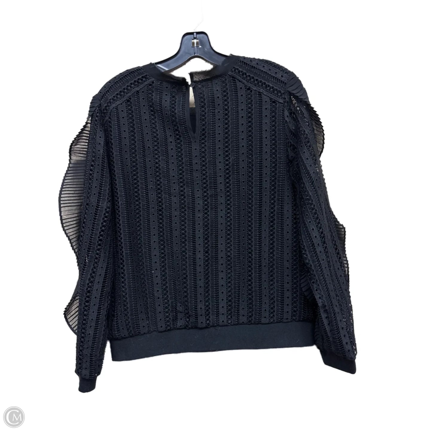 Top Long Sleeve By Daniel Rainn In Black, Size: M