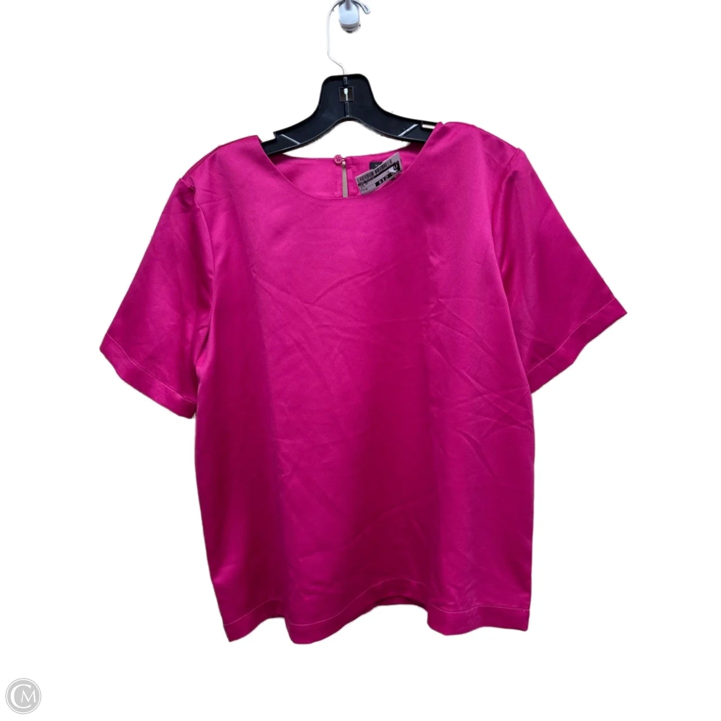 Top Short Sleeve By Ann Taylor In Pink, Size: M