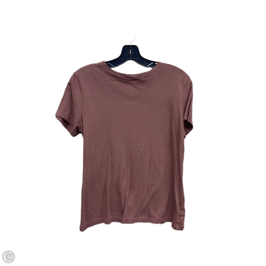Top Short Sleeve By A New Day In Brown, Size: S