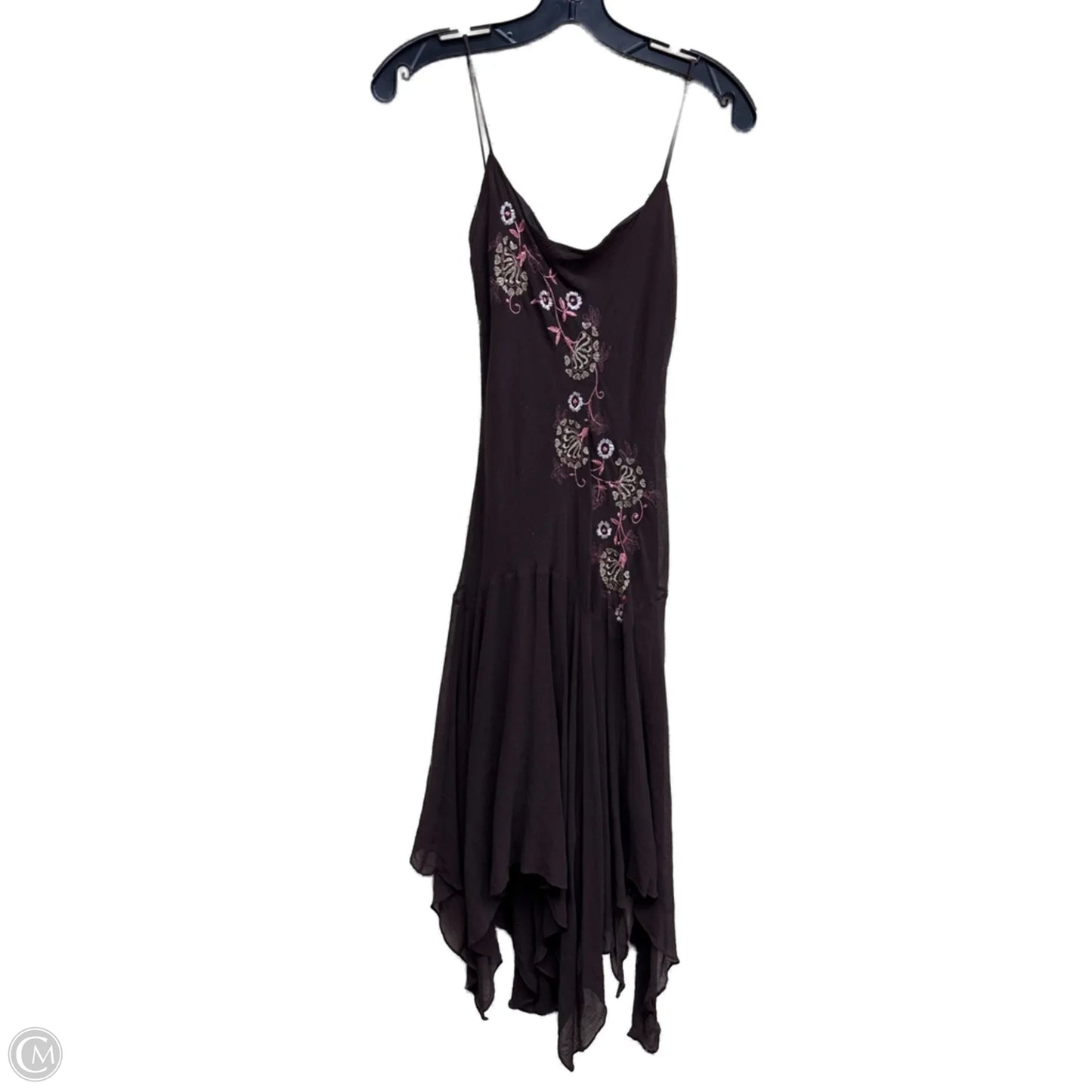 Dress Casual Midi By Laundry In Brown & Pink, Size: 4
