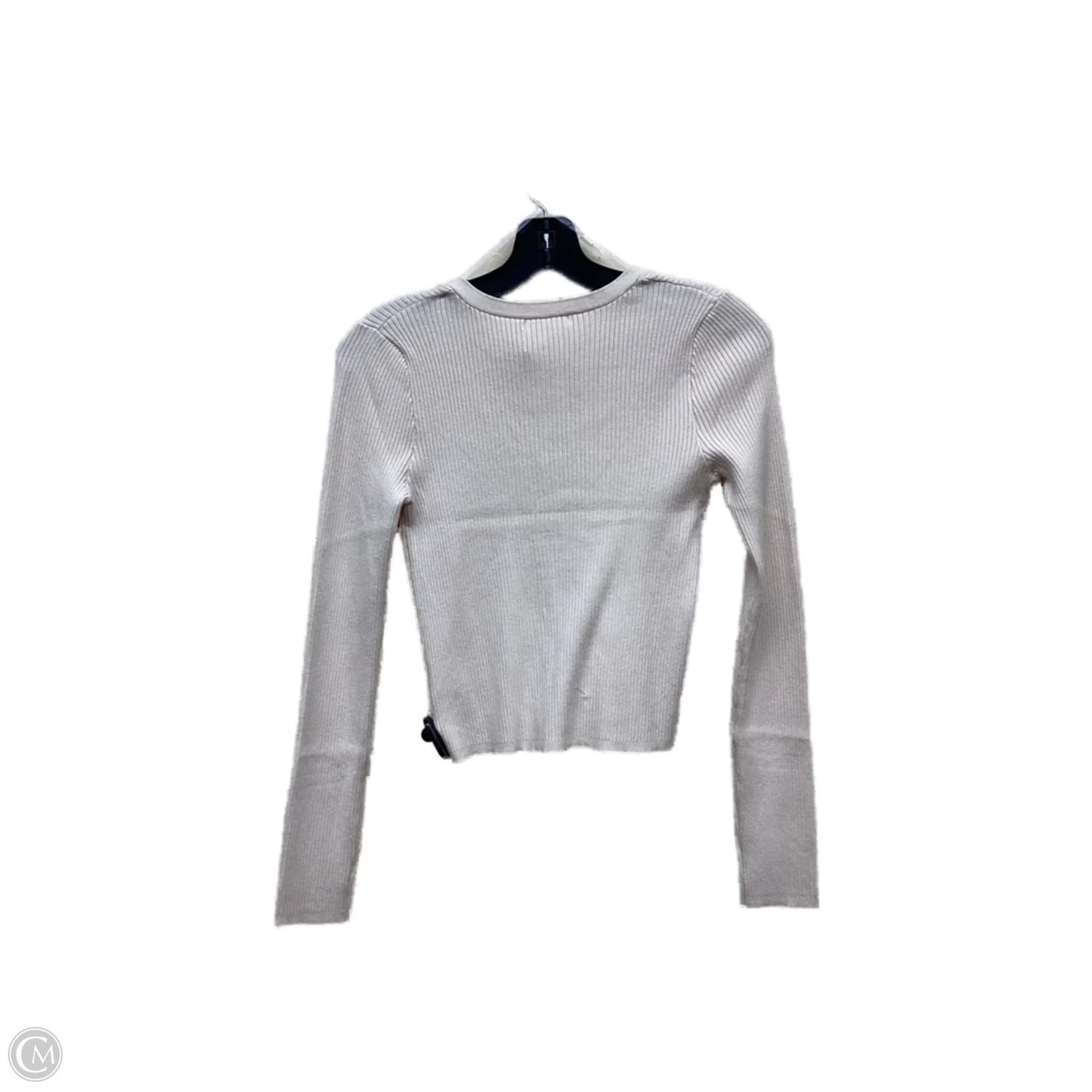 Top Long Sleeve By Clothes Mentor In Beige, Size: S
