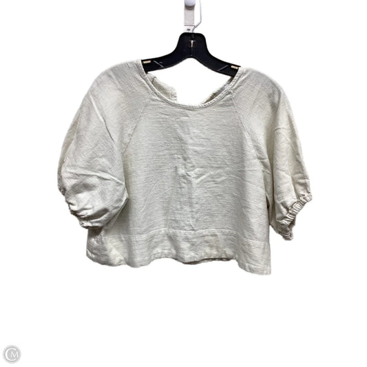 Top Short Sleeve By House Of Harlow In Cream, Size: L