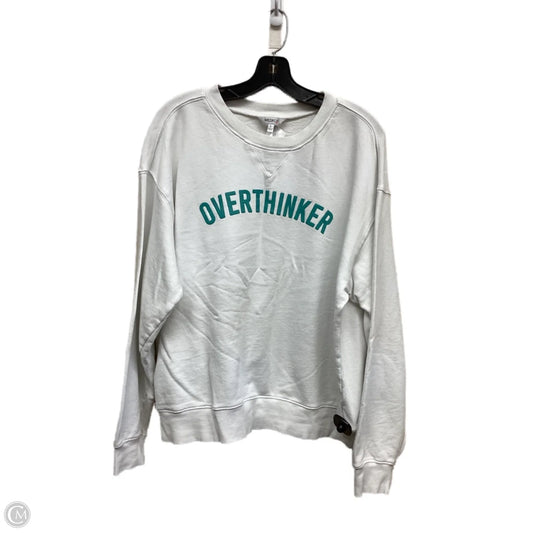 Sweatshirt Crewneck By Wildfox In White, Size: L