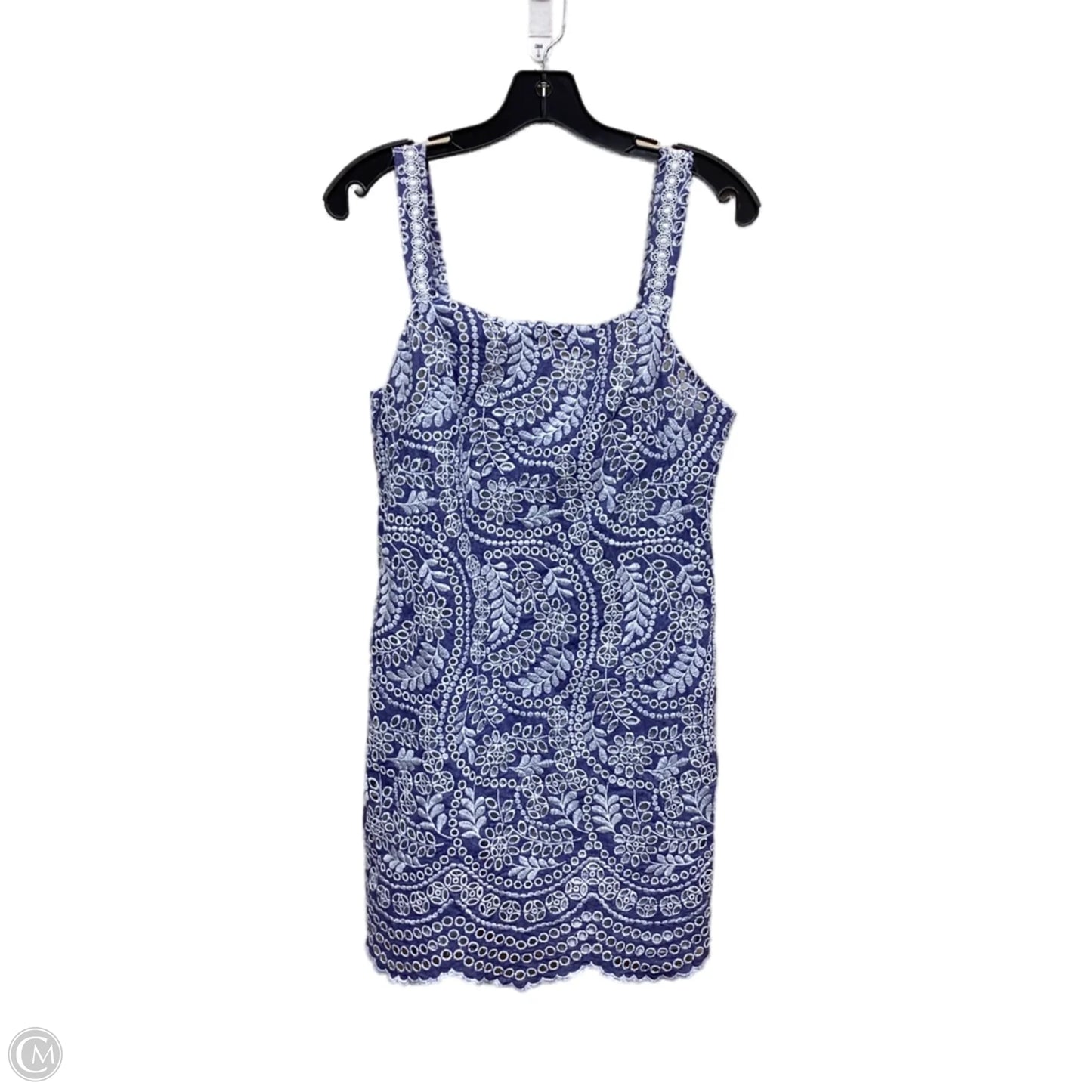 Dress Designer By Alice + Olivia In Blue & White, Size: 8