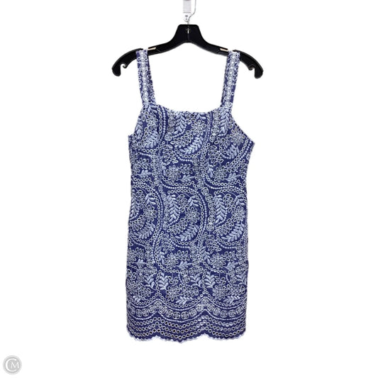 Dress Designer By Alice + Olivia In Blue & White, Size: 8