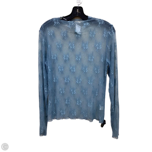 Top Long Sleeve By Liberty Love In Blue, Size: L