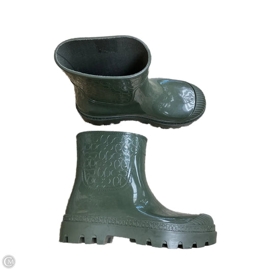 Boots Designer By Coach In Green, Size: 8