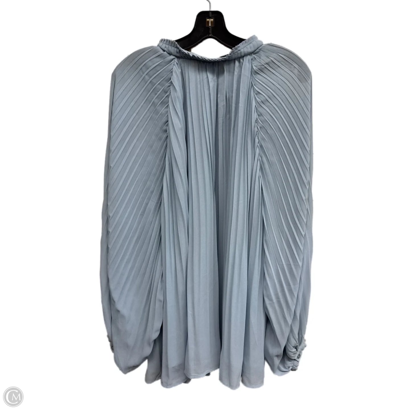 Top Long Sleeve By Ellos In Blue, Size: 24
