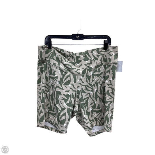 Athletic Shorts By Old Navy In Brown & Green, Size: 2x