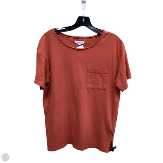 Top Short Sleeve By Madewell In Red, Size: S
