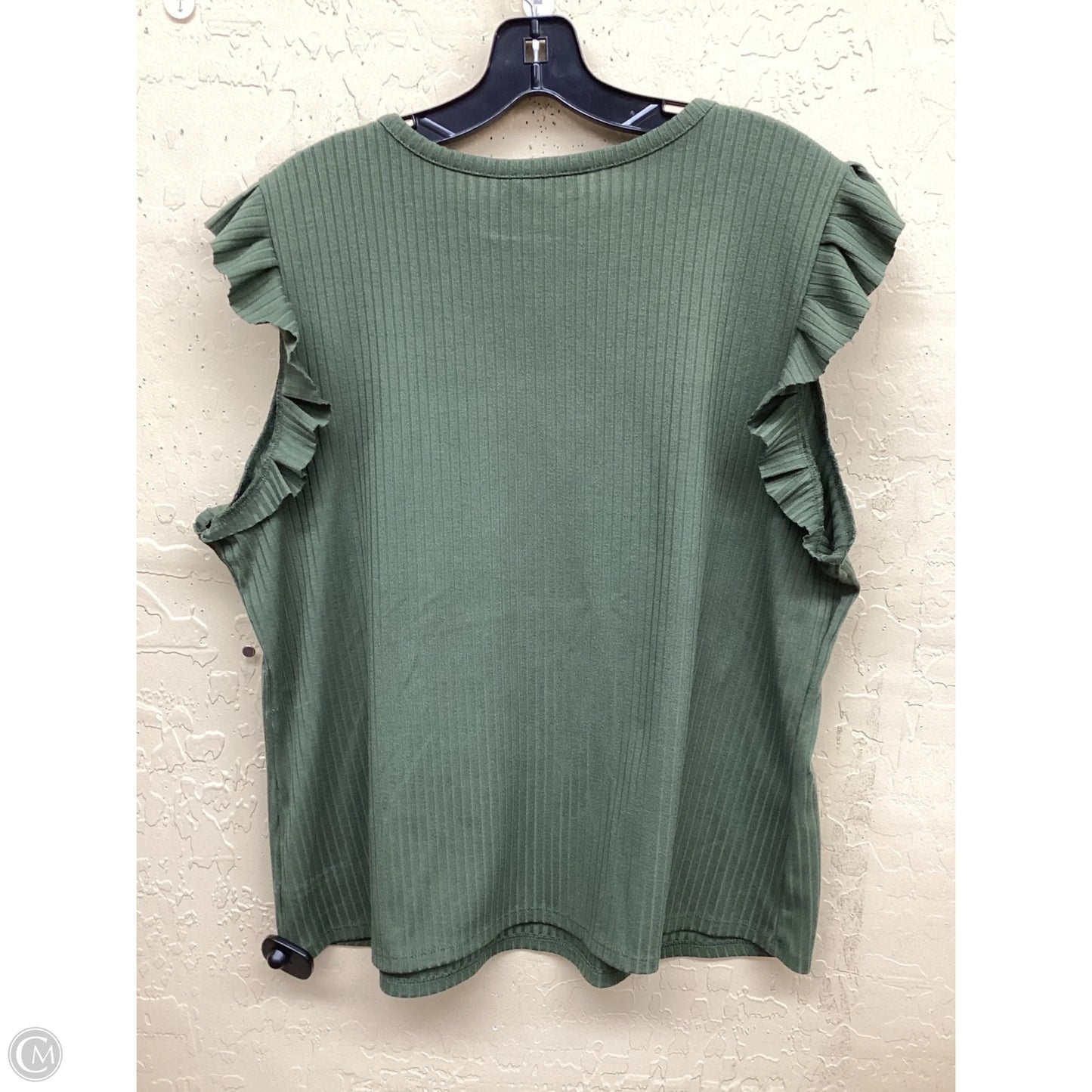 Top Sleeveless By Time And Tru In Green, Size: Xxl