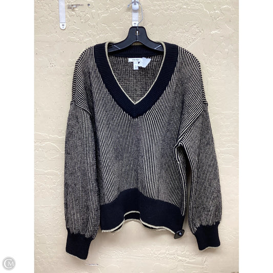 Sweater By Nine West In Black & Gold, Size: Xl