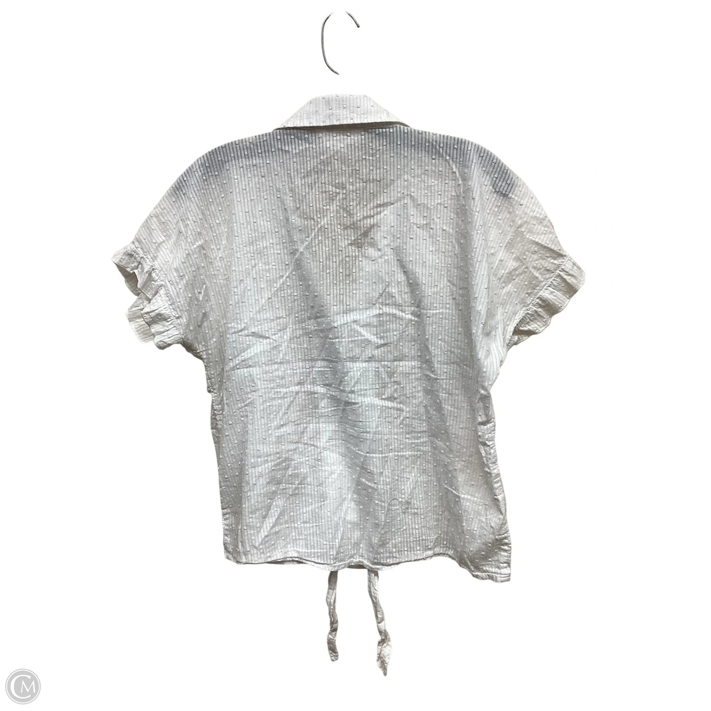 Top Short Sleeve By Lc Lauren Conrad In White, Size: M