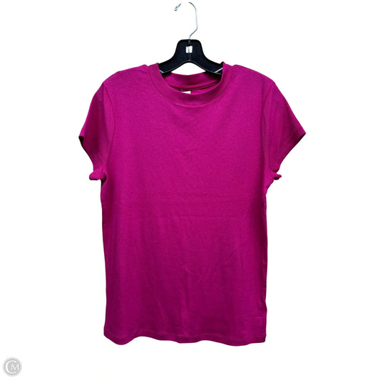 Top Short Sleeve By A New Day In Pink, Size: L