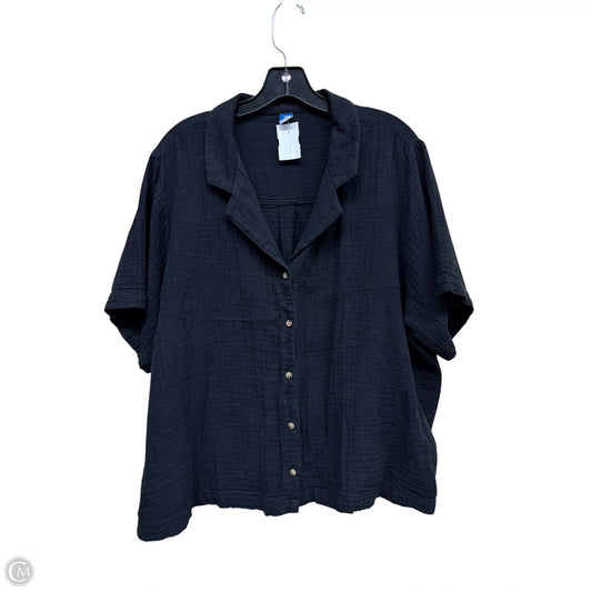 Top Short Sleeve By Old Navy In Black, Size: Xxl