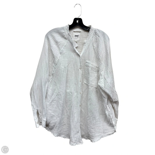 Top Long Sleeve By Aerie In White, Size: M