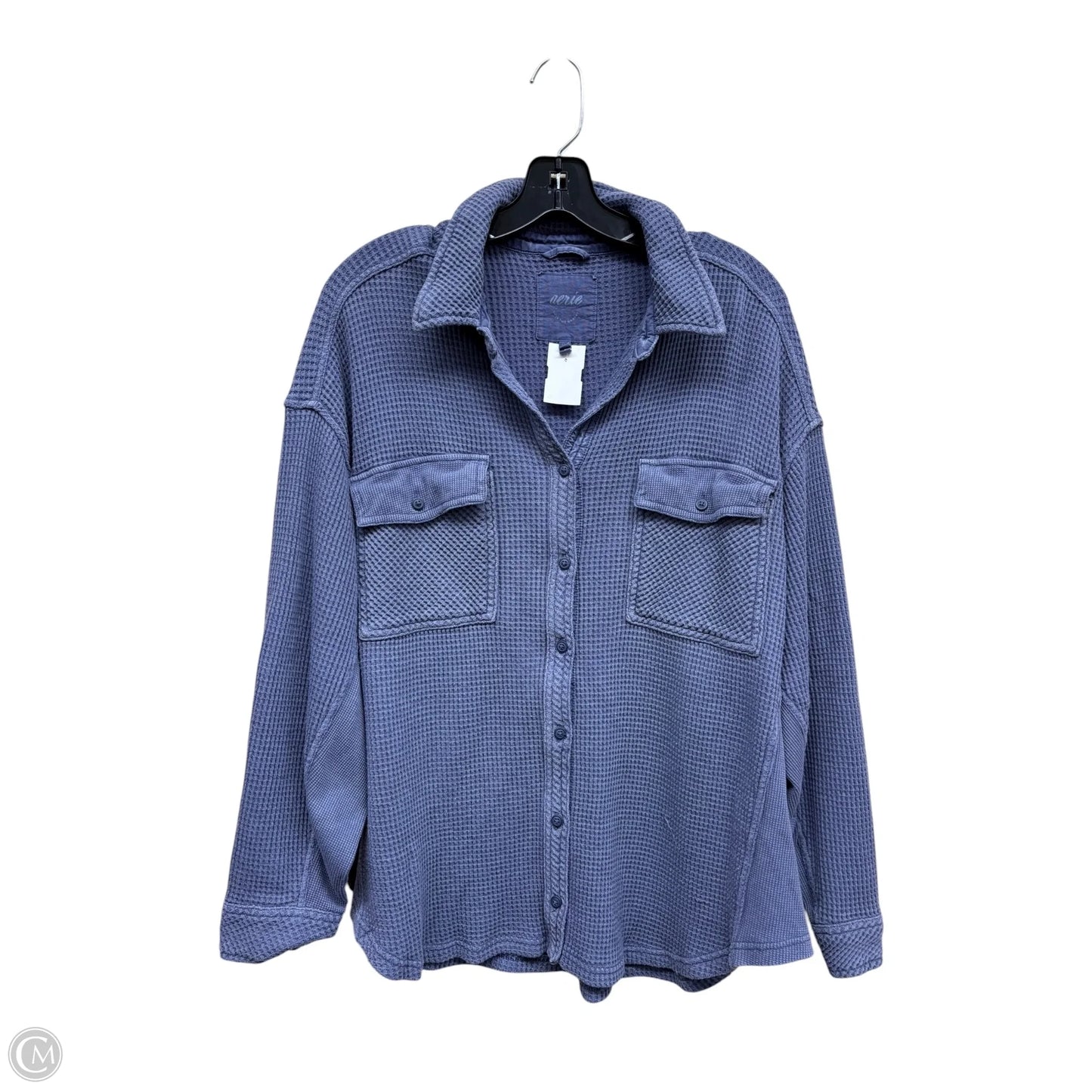 Top Long Sleeve By Aerie In Purple, Size: L