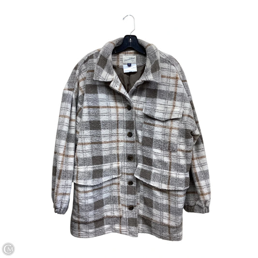 Jacket Other By Universal Thread In Plaid Pattern, Size: L