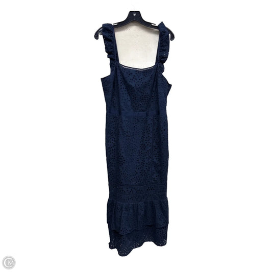 Dress Casual Midi By Banana Republic In Navy, Size: 10