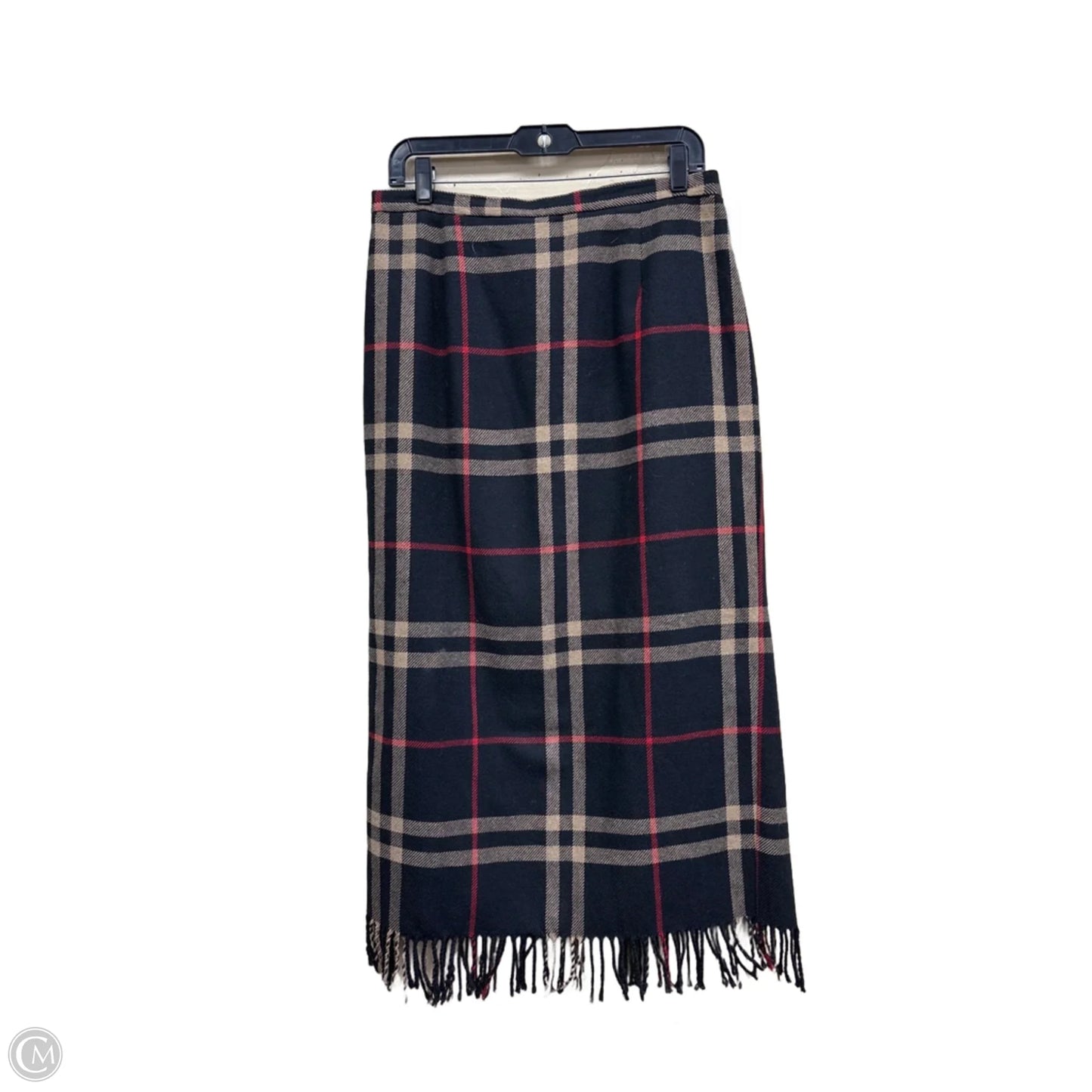 Skirt Maxi By Requirements In Plaid Pattern, Size: 12