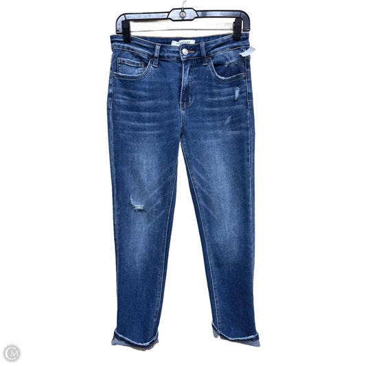 Jeans Straight By Vervet In Blue Denim, Size: 4