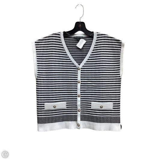 Top Sleeveless By Adrianna Papell In Striped Pattern, Size: L