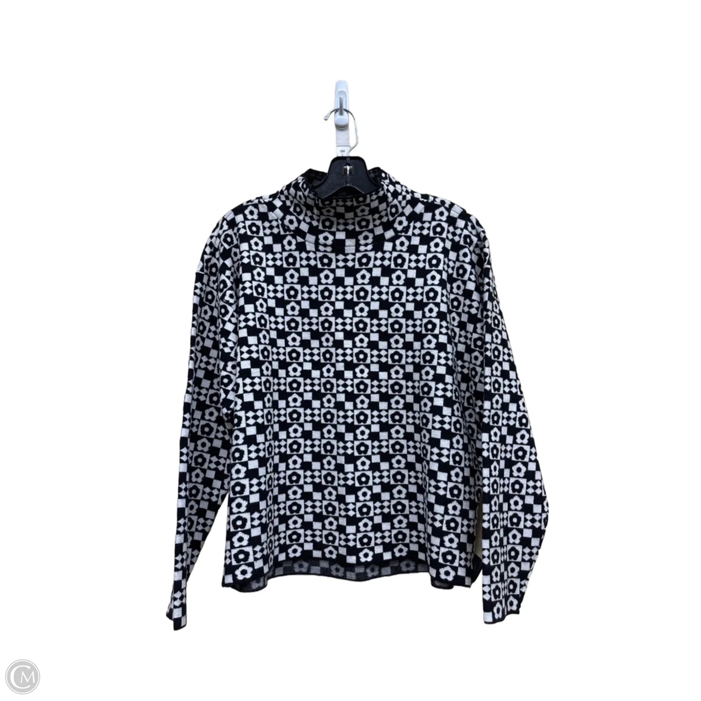 Sweater By Maeve In Black & White, Size: M