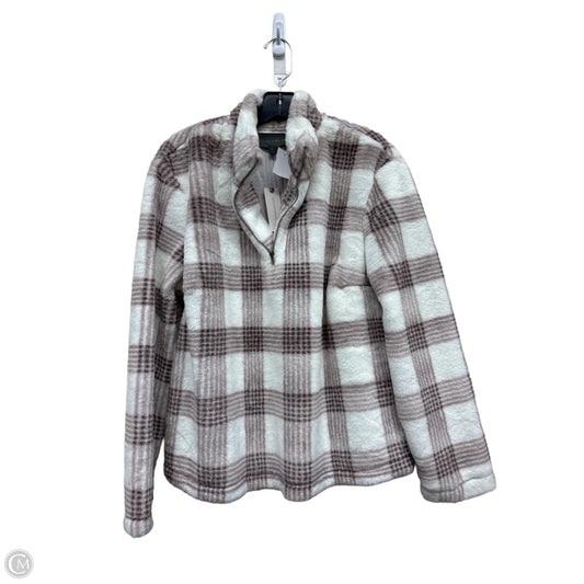 Jacket Faux Fur & Sherpa By Sunday In Brooklyn In Checkered Pattern, Size: M