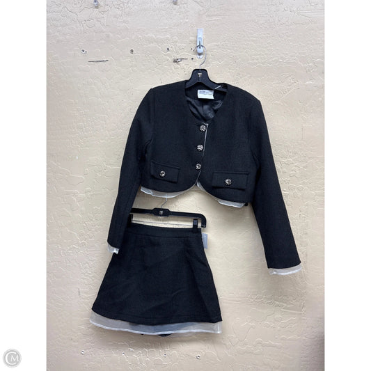 Skirt Set 2pc By Clothes Mentor In Black, Size: 0