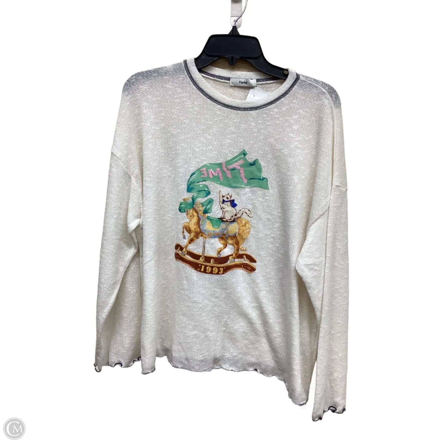 Top Long Sleeve By Clothes Mentor In Multi-colored
