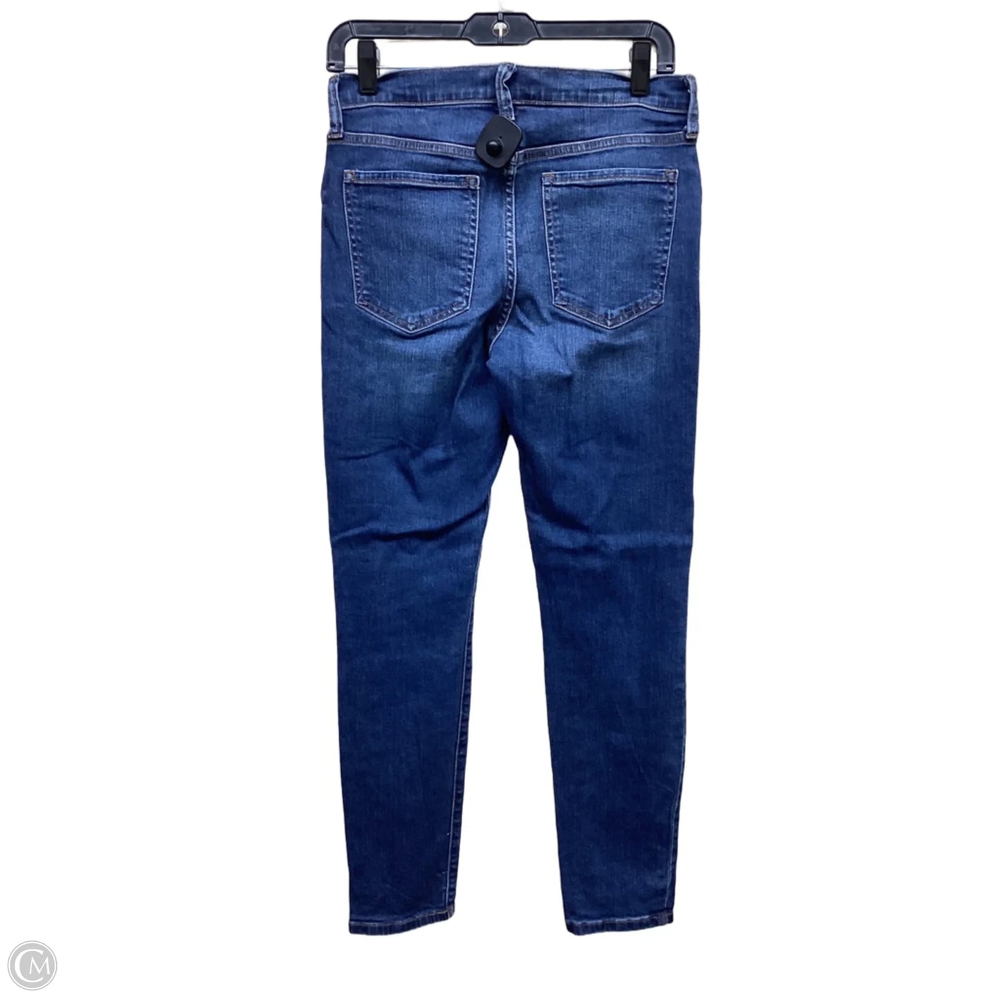 Jeans Straight By Banana Republic In Blue Denim, Size: 4