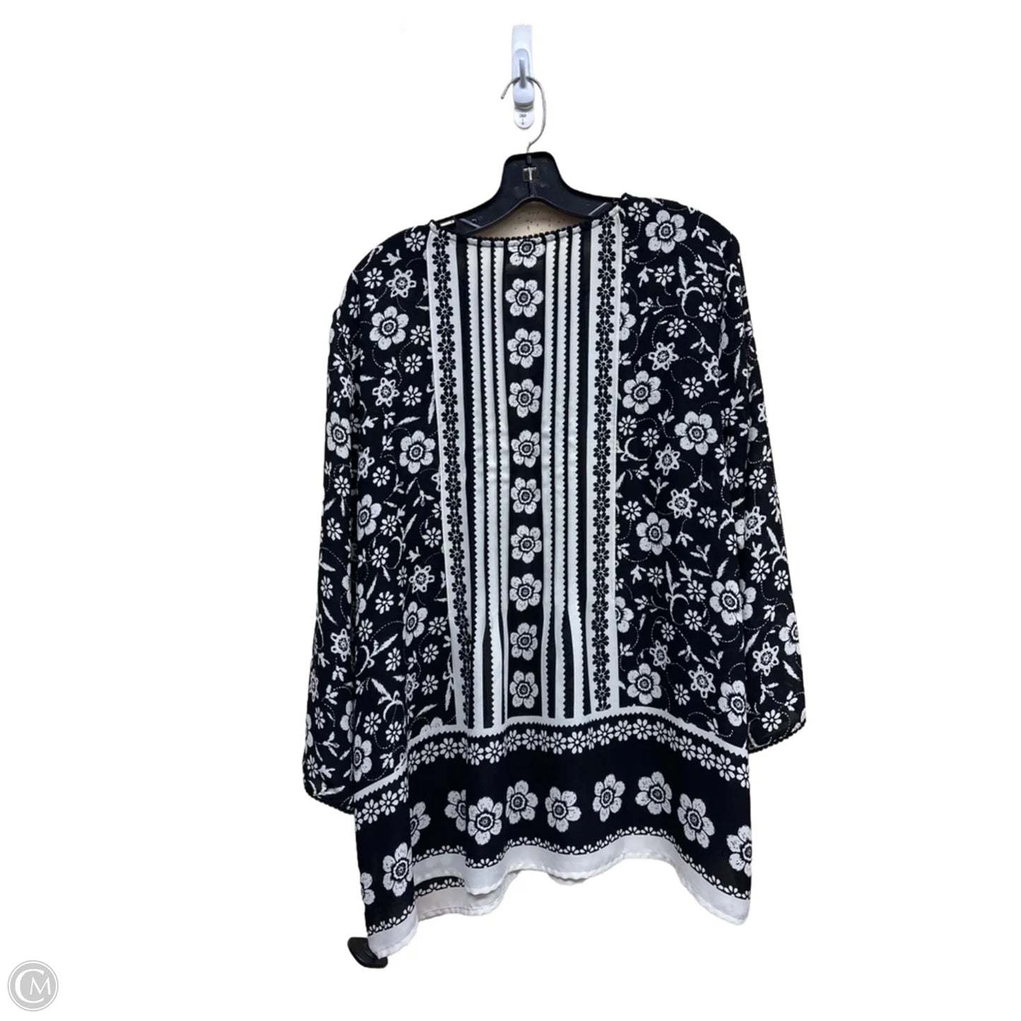 Top Long Sleeve By J. Jill In Floral Print, Size: Xl