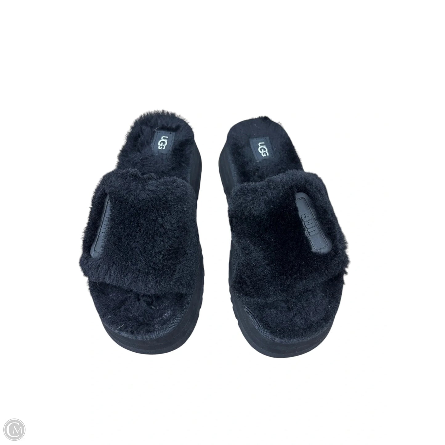 Sandals Designer By Ugg In Black, Size: 6