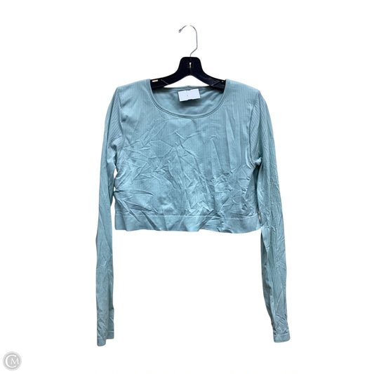 Athletic Top Long Sleeve Crewneck By Lululemon In Green, Size: 14