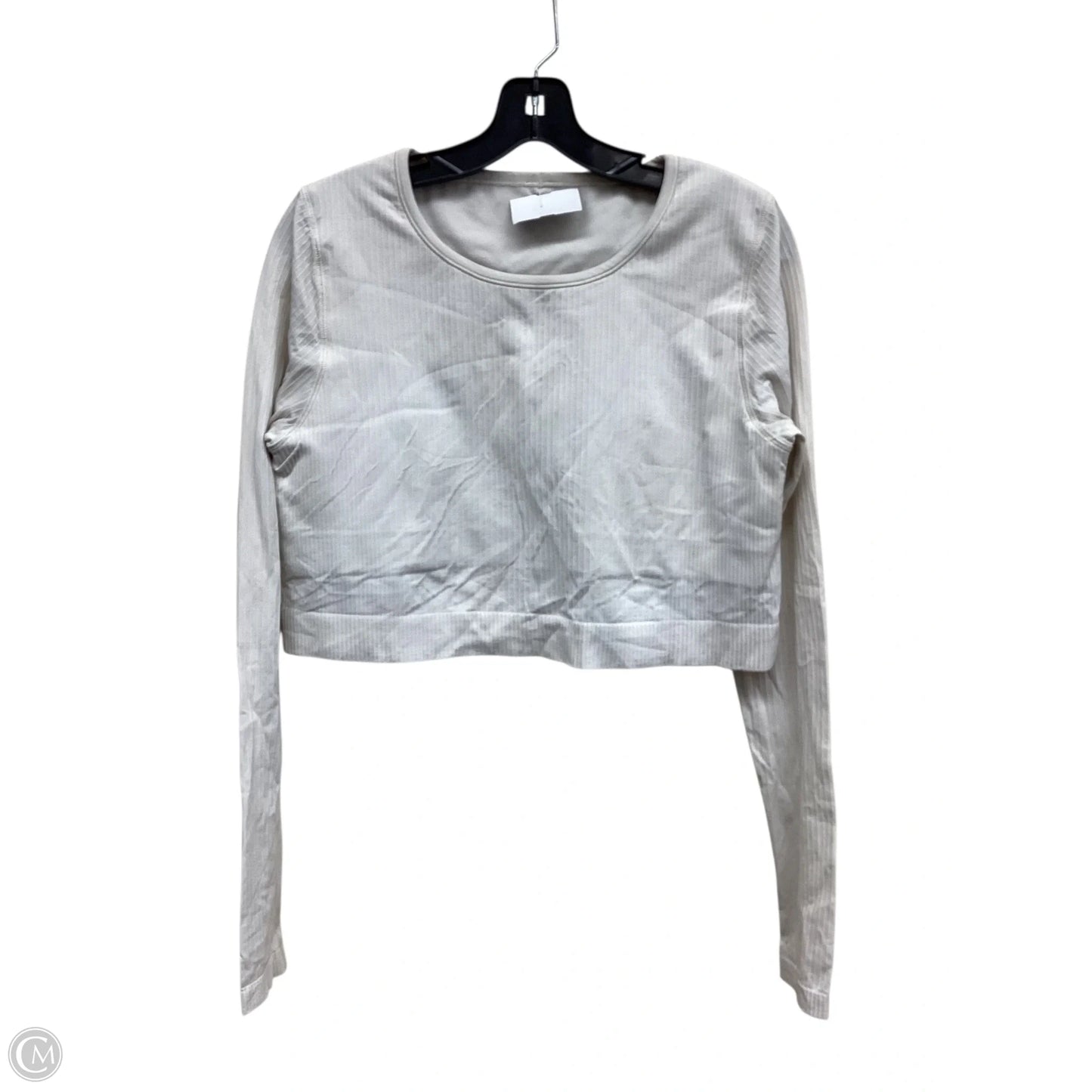 Athletic Top Long Sleeve Crewneck By Lululemon In Beige, Size: 14