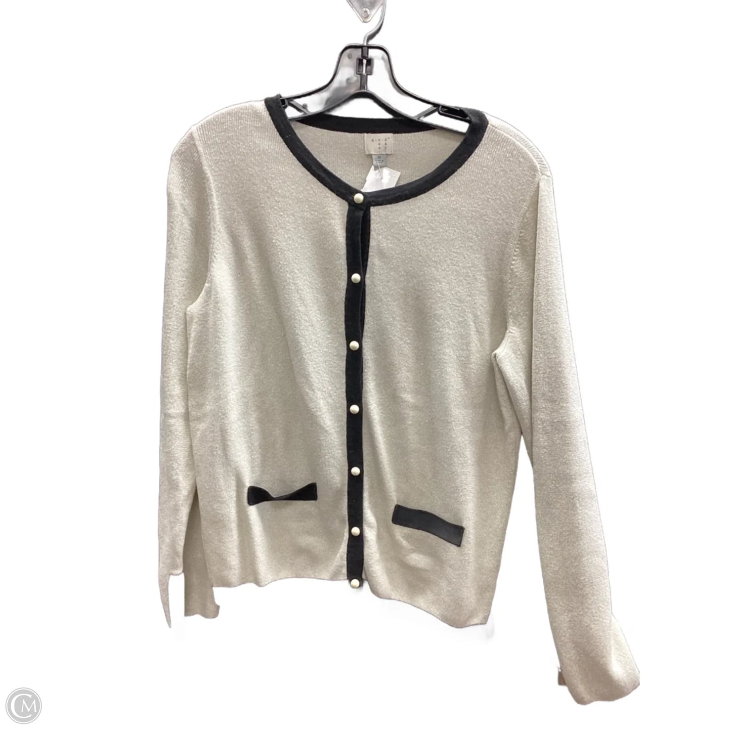 Sweater By A New Day In Black & Cream, Size: M